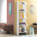 Set of 2 Bookcase Storage 5-Tier Open Shelf Display Room Divider