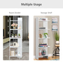 Set of 2 Bookcase Storage 5-Tier Open Shelf Display Room Divider