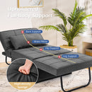 Sofa Bed 4 in 1 Multi-Function Convertible Sleeper Folding Ottoman Grey HV10023GR