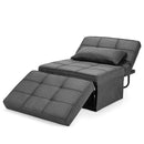 Sofa Bed 4 in 1 Multi-Function Convertible Sleeper Folding Ottoman Grey HV10023GR