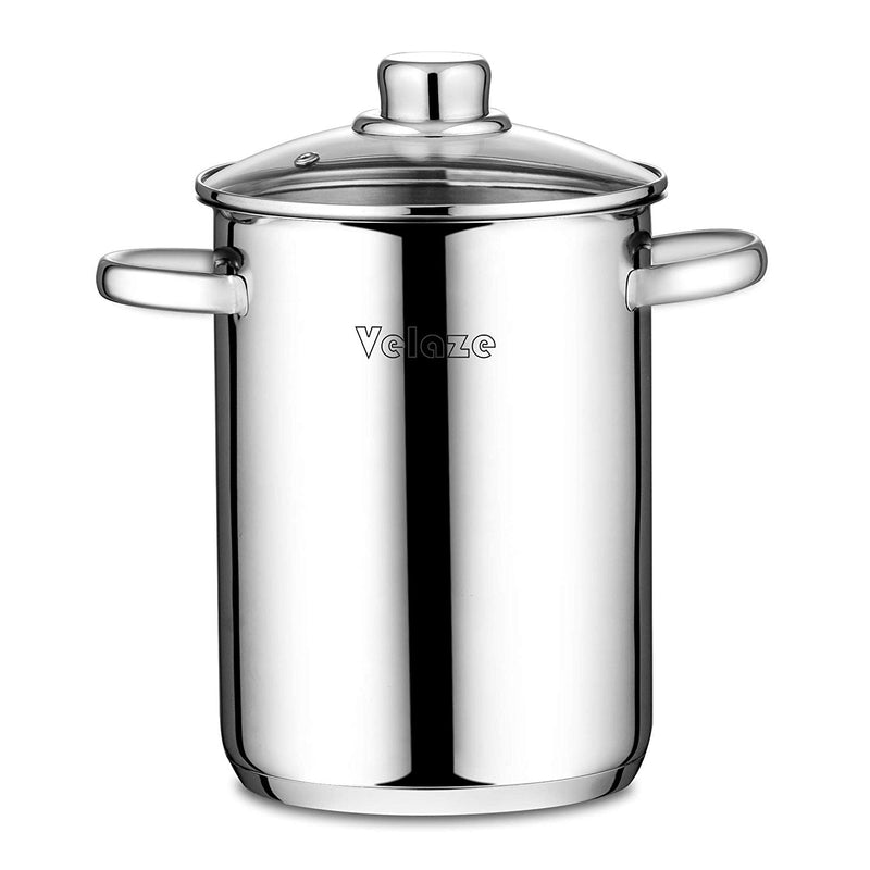 Asparagus Pot Stainless Steel 4L Steamer Pot w/ Basket & Lid Pasta Pot