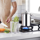 Asparagus Pot Stainless Steel 4L Steamer Pot w/ Basket & Lid Pasta Pot
