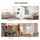 Velvet Ottoman Round Footrest Vanity Stool Extra Seat w/Metal Legs Grey JZ10004GR