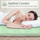 3 Inch Mattress Topper Cooling Air Foam 5-Zone Pad Twin HU10003-T