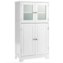 Bathroom Floor Storage Cabinet Kitchen Cupboard w/Doors&Adjustable Shelf