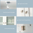 Bathroom Floor Storage Cabinet Kitchen Cupboard w/Doors&Adjustable Shelf