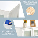 Bathroom Floor Storage Cabinet Kitchen Cupboard w/Doors&Adjustable Shelf