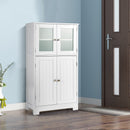 Bathroom Floor Storage Cabinet Kitchen Cupboard w/Doors&Adjustable Shelf