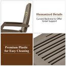 Lounge Chair Chaise Adjustable Recliner Weather Resistant Coffee OP70717CF