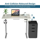 Electric Standing Desk Sit Stand Height Adjustable Dual Motor Grey HW67380US-GR+HW68157WH-M