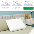 Memory Foam Bed Pillow Sleeping Ventilated Cooling Zippered Pillowcase HU10006