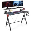 Desk Home Office Computer Table E-Sports w/Monitor Shelf&amp;Cup Holder HW66758