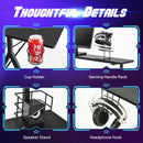 Desk Home Office Computer Table E-Sports w/Monitor Shelf&amp;Cup Holder HW66758