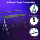 Desk Home Office Computer Table E-Sports w/Monitor Shelf&amp;Cup Holder HW66758