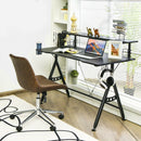 Desk Home Office Computer Table E-Sports w/Monitor Shelf&amp;Cup Holder HW66758