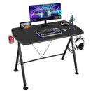 Y-shaped Gaming Desk Home Office Computer Table w/ Phone Slot &amp; Cup Holder HW66759