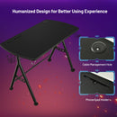 Y-shaped Gaming Desk Home Office Computer Table w/ Phone Slot &amp; Cup Holder HW66759