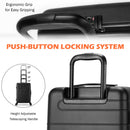 Expandable Luggage Hardside Suitcase w/Spinner Wheel&amp;TSA Lock Black BL10002DK