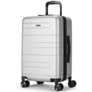 Expandable Luggage Hardside Suitcase w/Spinner Wheel&amp;TSA Lock Silver BL10002SR
