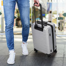 Expandable Luggage Hardside Suitcase w/Spinner Wheel&amp;TSA Lock Silver BL10002SR