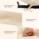 73" Lounge Chaise Cushion Padded Recliner Cushion Indoor Outdoor Beige HW67233BE