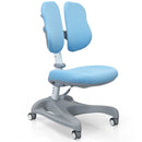 Kids Study Desk Chair Adjustable Height Depth w/Sit-Brake Casters Blue JV10036