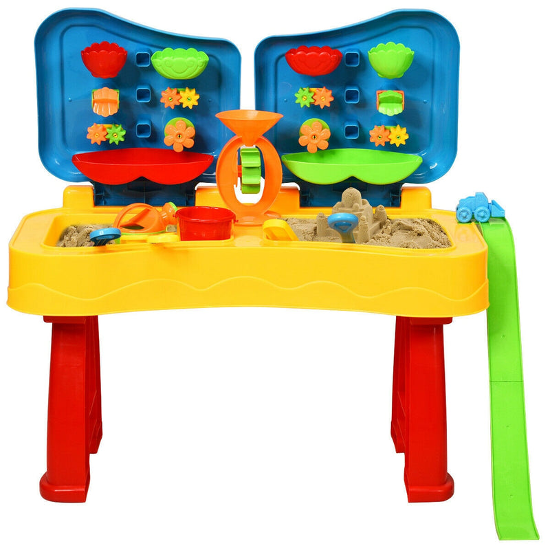 Honeyjoy 2 in 1 Kids Sand and Water Table Activity Play Table w/ Accessories TY579383