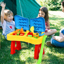 Honeyjoy 2 in 1 Kids Sand and Water Table Activity Play Table w/ Accessories TY579383