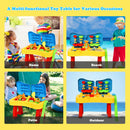 Honeyjoy 2 in 1 Kids Sand and Water Table Activity Play Table w/ Accessories TY579383