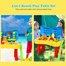 Honeyjoy 2 in 1 Kids Sand and Water Table Activity Play Table w/ Accessories TY579383