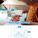 Kids Desk and Chair Set Height Adjustable w/Tilted Tabletop&Drawer Blue HW67623BL