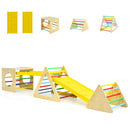 5 in 1 Toddler Playing Set Kids Climbing Triangle &amp; Cube Play Equipment
