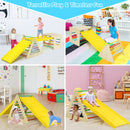 5 in 1 Toddler Playing Set Kids Climbing Triangle &amp; Cube Play Equipment