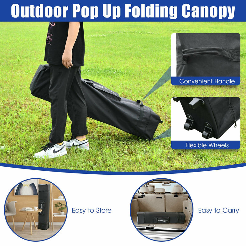 Outdoor 13' x13' Pop Up Canopy Tent Instant Folding Canopy Shelter