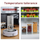 3PCS Glass Jar Set with Silicon Ring Bamboo Lid,Air Tight Clear Glass