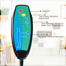 Massage Chair Velvet Accent Sofa Chair w/ Ottoman & Remote Control Brown  HW62369BN