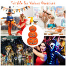 3-Tier Color-Changing Lighted Ceramic Pumpkin Lantern Battery Powered Halloween CM22644