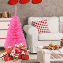 3 ft Premium Artificial Christmas Mini Tree Holiday Season Pink w/ Plastic Stand CM22790PI