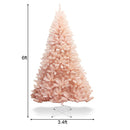 6ft Artificial Christmas Tree Hinged Full Fir Tree w/ Metal Stand Holiday Season CM22348