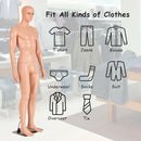 6 FT Male Mannequin Make-up Manikin Metal Stand Plastic Full Body Realistic New HW53953