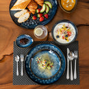 Starry 23-Piece Dinner Set Vintage Ceramic Stoneware Dinnerware Set