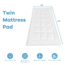 Twin Mattress Pad Cover Padded Topper Soft Quilted Fitted Deep Pocket  HT1142T