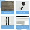 TV Stand Media Center Console Cabinet Sliding Barn Door for TV's 60" White