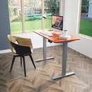 Electric Adjustable Standing Desk Stand up Workstation w/Control Teak