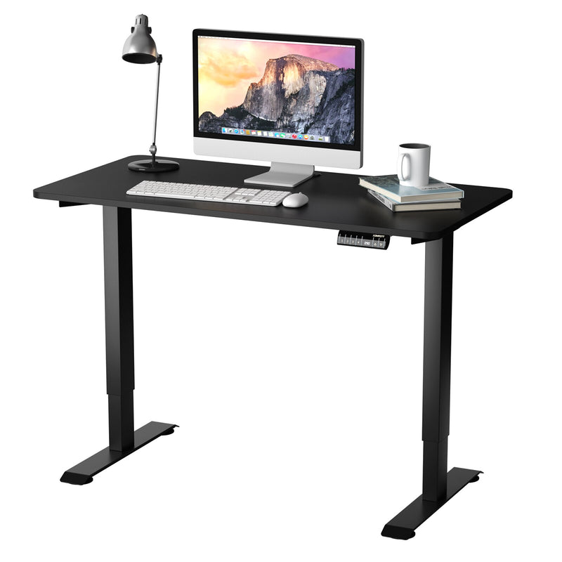 Electric Adjustable Standing Desk Stand up Workstation w/Control Black