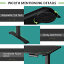 Electric Adjustable Standing Desk Stand up Workstation w/Control Black