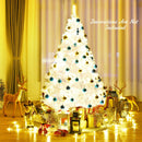 7.5Ft Hinged Artificial Christmas Tree Premium Pine Tree 1346 Tips w/Metal Stand CM22101