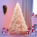 7ft Artificial Christmas Tree Hinged Full Fir Tree w/ Metal Stand Holiday Season CM22349