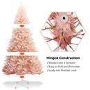 7ft Artificial Christmas Tree Hinged Full Fir Tree w/ Metal Stand Holiday Season CM22349