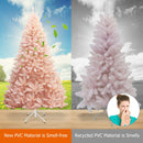 7ft Artificial Christmas Tree Hinged Full Fir Tree w/ Metal Stand Holiday Season CM22349